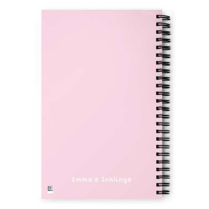 Pink Cow Spiral notebook