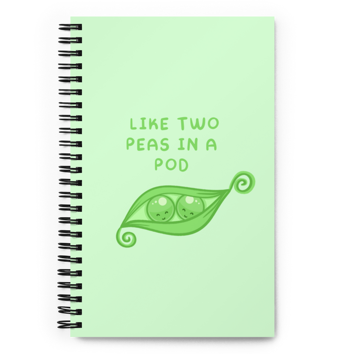 Like two peas in a pod Spiral notebook Honeydew