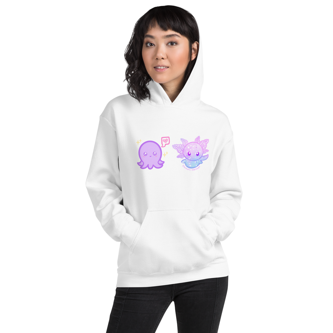 Purple Octavius and Lottie Unisex Hoodie