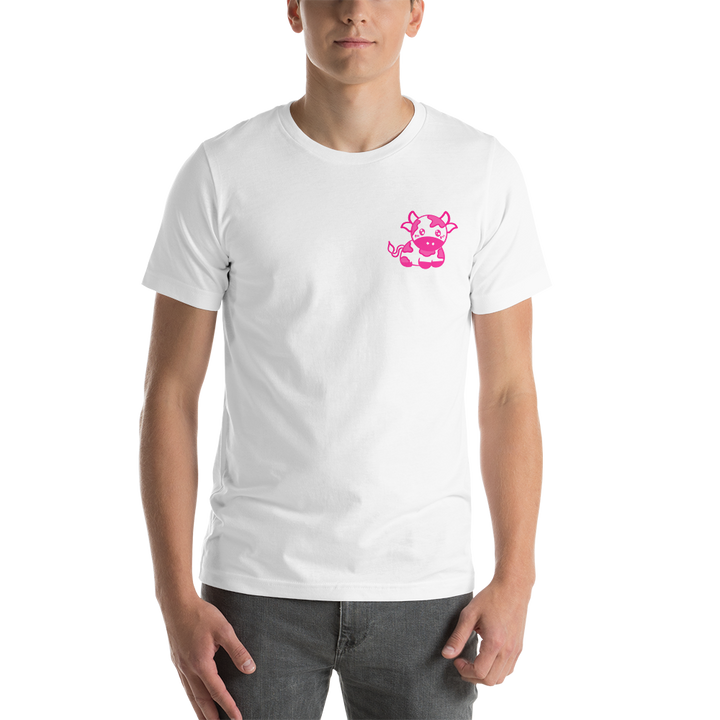 Pink Cow Short-Sleeve Unisex T-Shirt