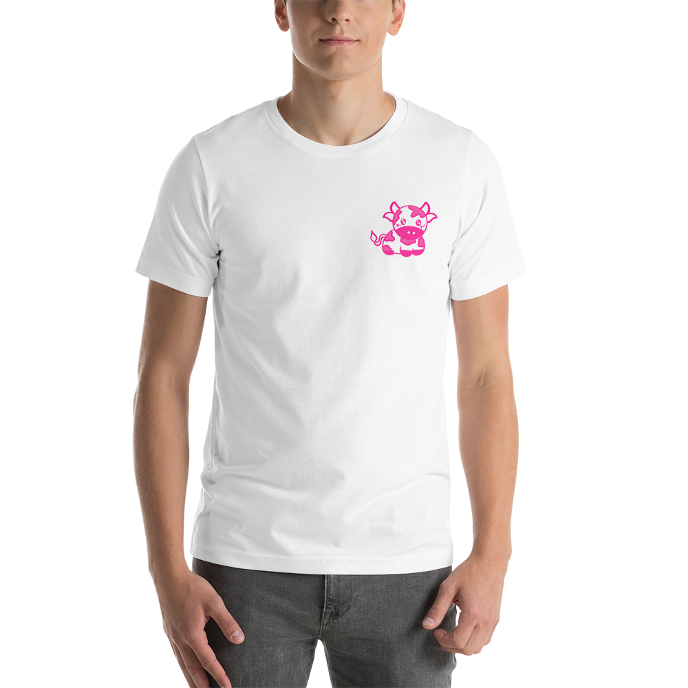 Pink Cow Short-Sleeve Unisex T-Shirt