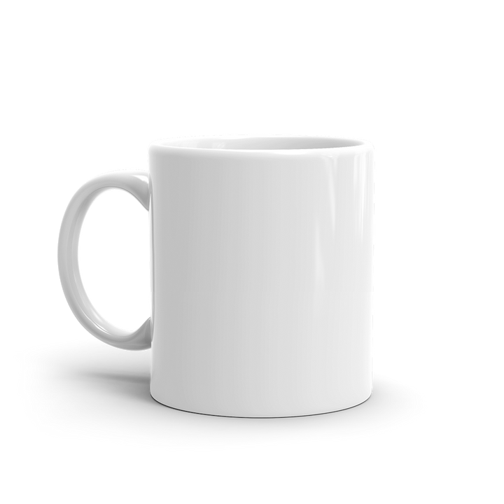 Marshmallow Waving White glossy mug